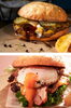 ゼニバコスマッシュ(上)サンセットスマッシュ(下)「QOLSTAND ZENIBAKO SMASHBURGER」