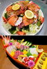 名物「海鮮サラダ」／人気の舟盛り「居酒屋 常喜和（ときわ）」