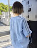 さりげないお洒落さと透明感「パツッとボブにプレイングカラーで、伸びても気になりにくいデザインに」