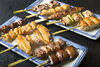 備長炭で焼き上げる比内地鶏の串焼き各種「比内地鶏炭火焼 ひない」