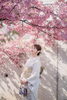満開の桜と共に至高の和装体験「伏見稲荷観光のあとに、ひと足早く河津桜さんぽへ」