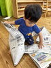 最後はビリビリの新聞紙の上で泳いだりしました「#25　「ダメ！」ではなく、「こちらはどう？」」