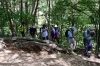 入笠山登山道「秋の爽やかな入笠山、黄金色がます入笠湿原とともに」