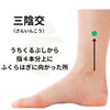 足のツボ　三陰交「足の冷えと生理不順に効くツボ【豊明市前後駅からすぐの鍼灸院】」