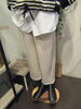 こだわりの一点物ばかりの品揃え「完売続き♪ボーダープルオーバー×裏起毛パンツで冬の楽ちん大人カジュアル」