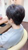 今回のママさんショートカット。サイドは耳上で。「 ＊だんだん短くなっていく親子さん②＊」
