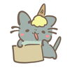キュートな猫ですよね～「今週もスタートしました」