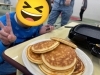 ふわふわホットケーキの完成✨「マヨネーズでふわふわパンケーキに挑戦しました😊」