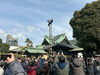 「『柴又帝釈天題経寺』境内！新春「梯子乗り（はしごのり）」 2025年（令和7年）1月5日（日）『葛飾鳶伝統文化保存会＝葛鳶会（かっとびかい）』さんによる出初式」