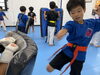 ミット打ちもみんな大好きですね👍「8/20(火)の稽古風景≪ 明石/空手/スポーツ/運動/幼児/小学生/お稽古/習い事≫　」