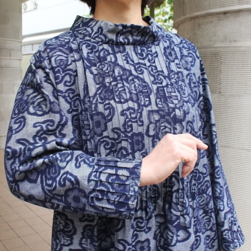 シンプルながらも、洗練されたデザイン「上質な美の世界、久留米手織り絣◆宮崎市若草通　ミセスファッションの駿河屋」