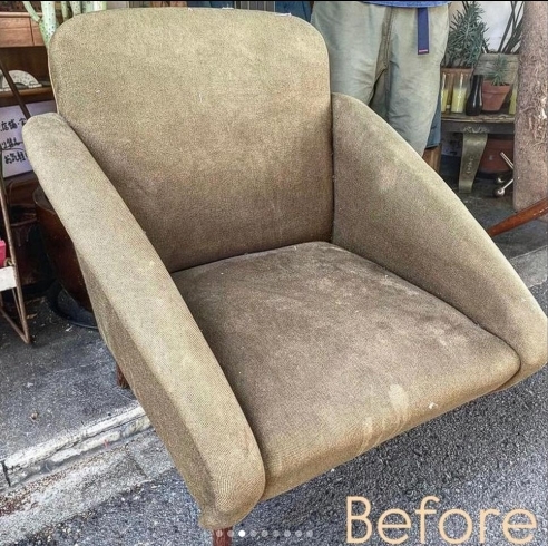 ヴィンテージアームチェア ウレタンフォーム ファブリック張り替え ヴィンテージアームチェア ウレタンフォーム ファブリック張り替え