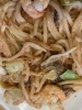当店人気のたらこ焼きそば(豚肉、えび入り)「お持ち帰りキャンペーン」