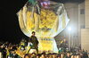 2025年10月16日撮影｜治良丸太鼓台（大生院・中萩地区夜太鼓）