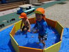 「水遊び気持ちがいいね～☆」