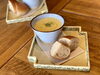 ランチコースのスープとパン「cafe FORYOU 2周年❣️」