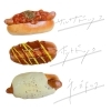 ホットドッグ各種はポテト付きになります。