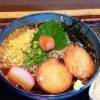 夏限定　ぶっかけ大根海老餅そば
