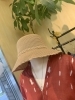こちらはリネン風素材なので手洗い可能 ¥3300「紫外線もおしゃれにかわす、夏の帽子スタイル👒」