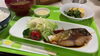 前回の日替りランチ！鰤の照り焼き定食「楽しいバイオレンス」