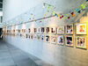 まなび広場のギャラリー。小ホールに行く途中です。「なつのじかん写真展！準備してきました～！！20日から３日間開催です！！」