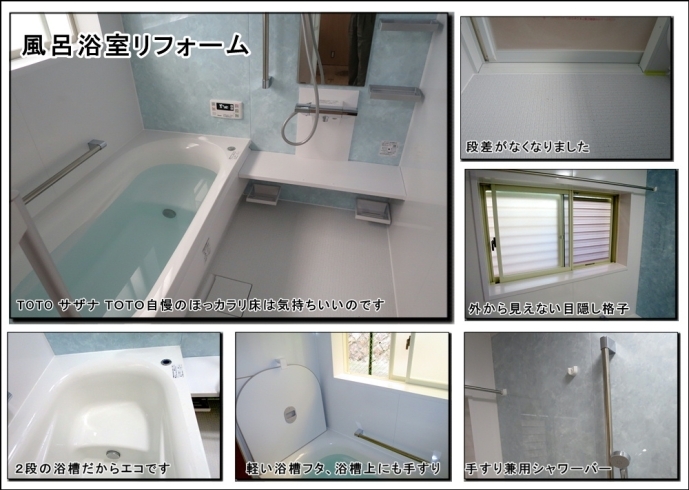 寝屋川浴室リフォーム「#寝屋川のラウンド浴槽の浴室は快適です」