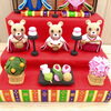 三人官女も和菓子も可愛い♡「さっと出して片付けられる雛飾り♪〜クマさんデザイン〜」