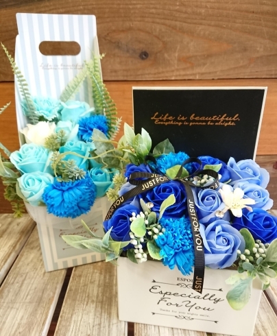 青いお花をお探しの方へ「【はなやHOK皆生店】送別・お礼にオススメです！」