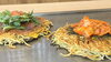 コースの〆はお好み焼きです「宴会承っております」