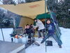 2か月連続の大佐山雪中キャンプのU様「家族で楽しく雪中キャンプ♪」