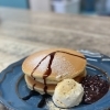 黒ごまときな粉のパンケーキ