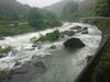 「八女市大雨で川がいみっとるね。」
