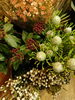 「クリスマス感 たっぷりの実ものやフランネルフラワー、ワックスフラワーなど、人気のお花が入荷しました！」