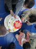 ケーキに果物飾ろう♫「今日はお誕生日会がありました。」
