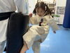 女の子も力強い蹴り✨「2/13(木)の稽古風景≪ 明石/空手/スポーツ/運動/幼児/小学生/お稽古/習い事≫」
