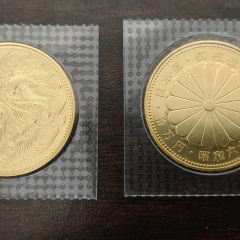 昭和天皇在位60年記念10万金貨