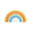 パステルカラーの虹が可愛らしいおもちゃです「プチプラおもちゃ🌈虹のスタッキングブロック」