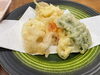 「《味の庄　伯備》今日の日替わりランチ「ゲソと野菜天ぷらの盛り合わせ」」