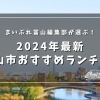 【2024年最新】富山市のおすすめランチ4選！地元民が厳選した絶品グルメ