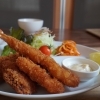 ミックスフライ定食