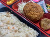 炊き込みご飯＆メンチカツ「３月３日のお弁当🍱」