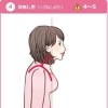 【猫背タイプ別　危険度チェック】　4　首無し型（くびなしがた）　危険度4～5