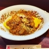 ふわとろ茄子のキーマカレーオムライス