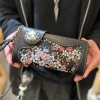 「金運アップ！？花山金蘭織物革財布！」