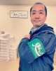 社長も腕章着用しています＾＾「チラシ配布で地域の見まもり活動中！！」