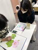 レッスン風景より～やさしい先生が丁寧にレクチャー❣「【初心者】【見学】ボタニカルアート（植物画）レッスン【夜間】【絵画教室】」