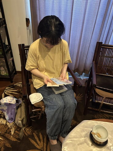 大切な日記を優しい眼差しで眺めておられ素敵でした「先程はありがとうございました(^^)」