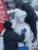 「雪にお気をつけください！」