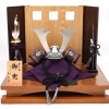 赤小札黒縅兜飾り