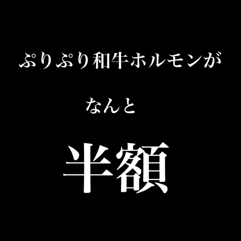 「本日限り！！」